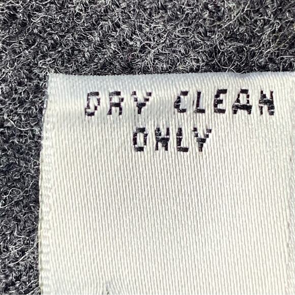 Amanda Smith Petites Blazer/Coat Pure Wool Size 6P Charcoal Two Front Po… - Picture 10 of 10